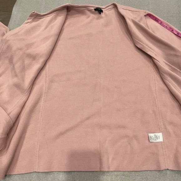 [1X]Talbots Soft Pink Women's Knit Open Cardigan Blazer - Picture 8 of 9